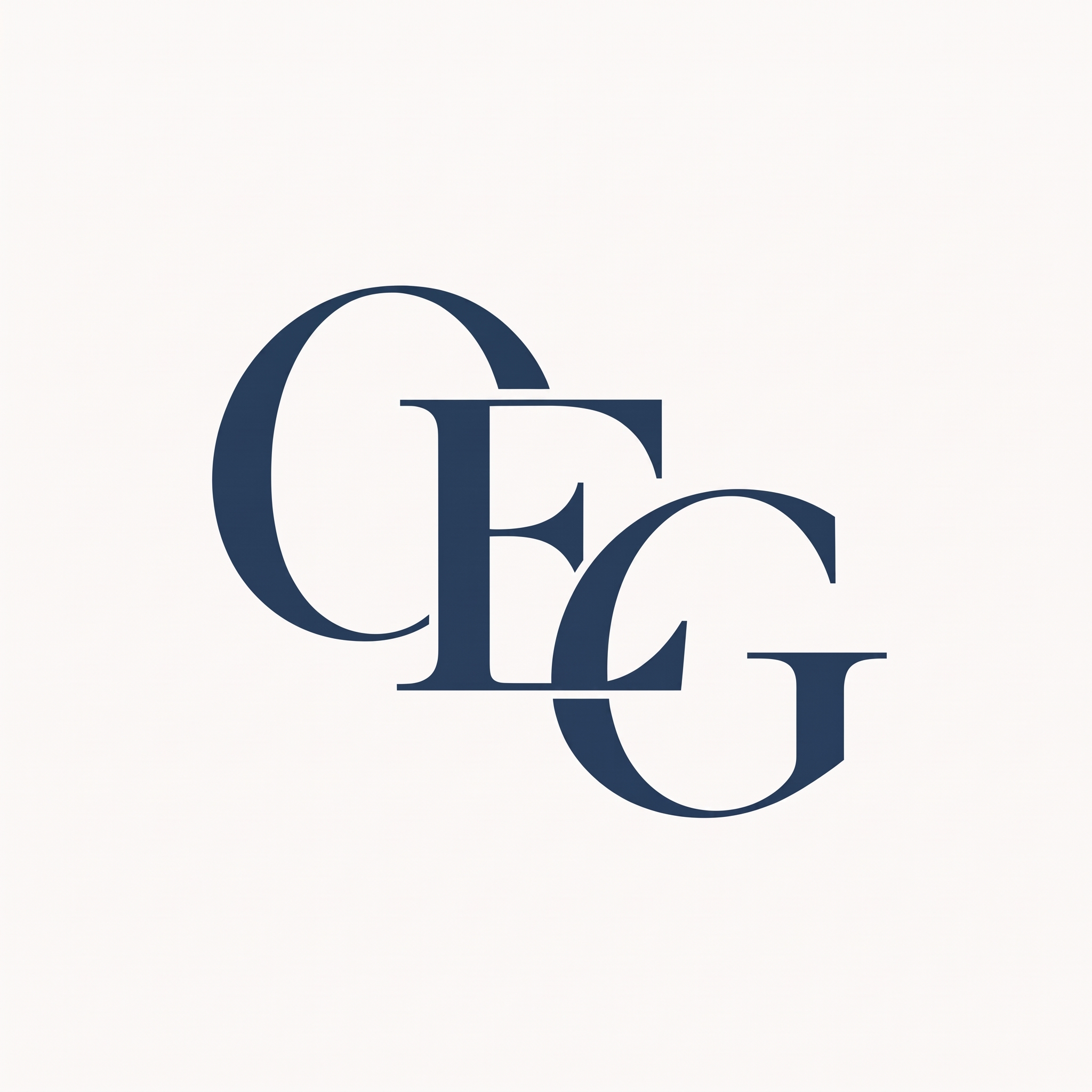 Logotipo del bufete de abogados OEG - Monograma corporativo